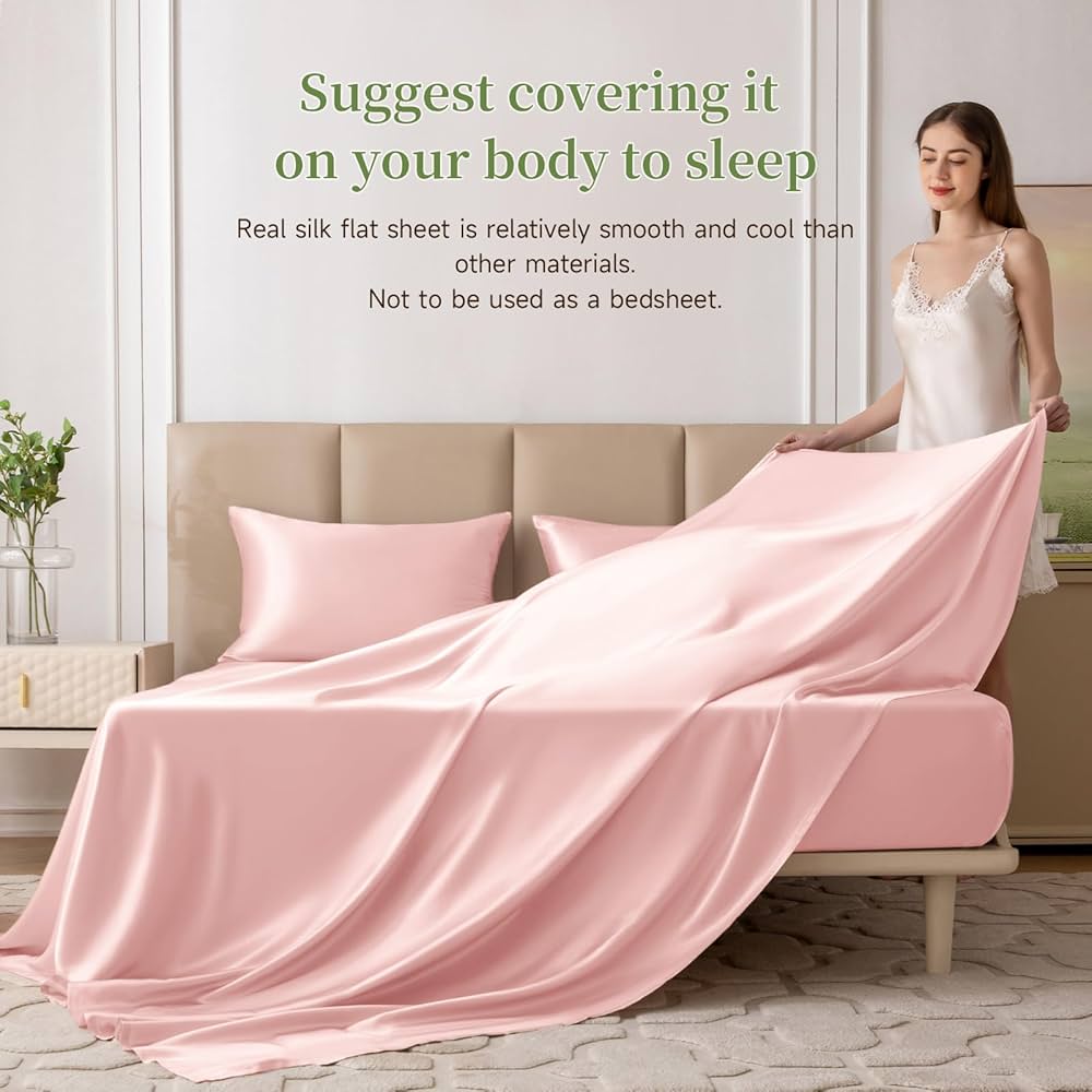 THXSILK シルクフラットシーツ シルク  (ホワイト 185×275cm) 19匁 シルクフラットシーツ 肌に優しくて通気性良い - THXSILK JP